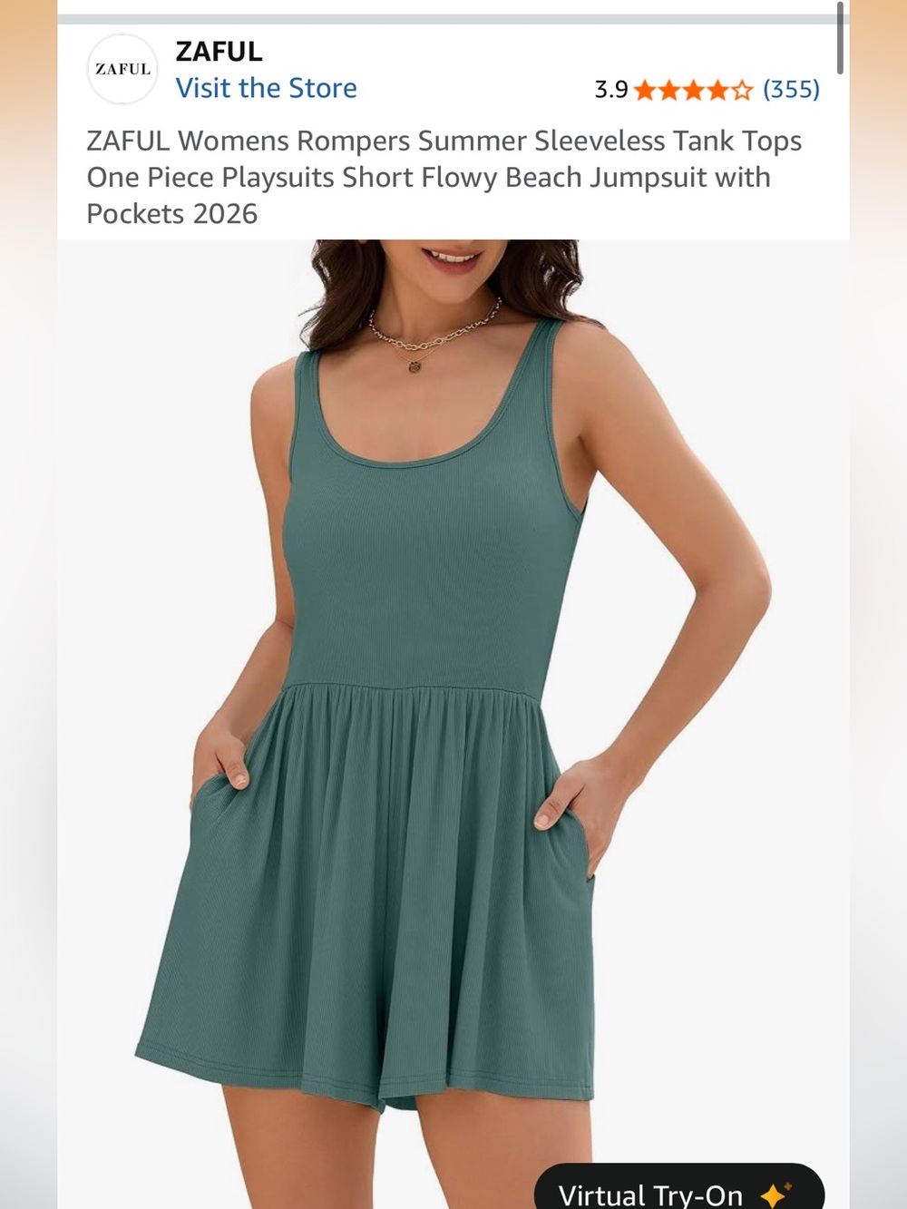 2/$7 Grayish/green romper
